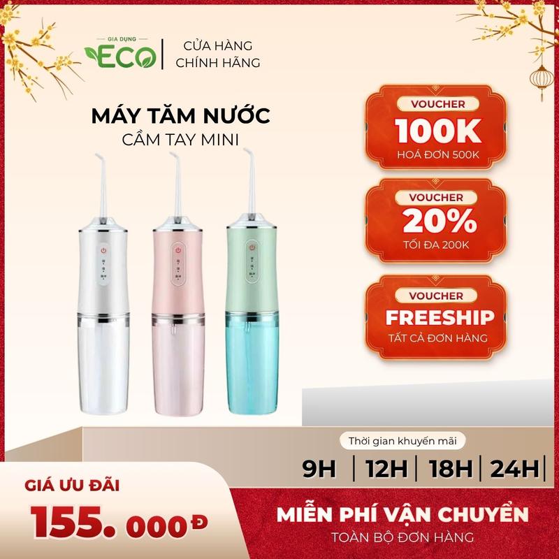 Máy Tăm Nước Cầm Tay Du Lịch Oral Irrigator 6886A Chính Hãng, Bản Rút Gọn Quốc…