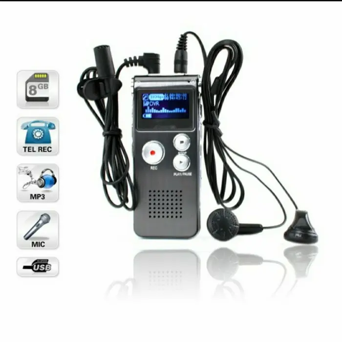 Promo Digital Voice Recorder 8Gb + Mp3 Player - Perekam Suara Digital 1