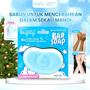 Brighty Glow & Bright Bar Soap 10X Super Power Whitening Sabun mandi