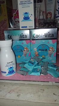 Product Review of [EXCLUSIVE YUXI] 2 Box Coolvita DHA Gummy Buah Mix Apel, Mangga, dan Jeruk (Total 28 Gummy) + 1 Botol Calcium Chewable (Total 30 Tablet) | Suplemen Anak (Mulai 3 Tahun) dan Dewasa | Dukung Tumbuh Kembang Otak, Tulang & Gigi Secara Optimal from 🧏**💗 1
