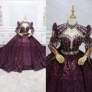 GAUN 6g PENGANTIN WANITA PREMIUM MEWAH DENGAN HIASAN TANGAN