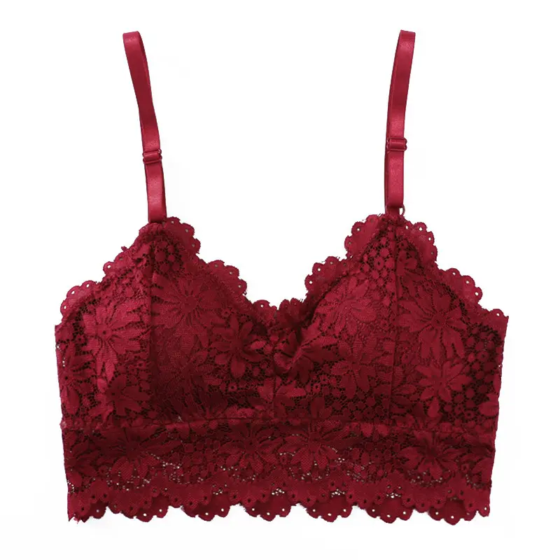 [NL]  TANK TOP BROKAT LACE TANPA KAWAT SOFT RENDA DENGAN CUP ADJUSTABLE SEAMLESS WIRELESS COMFORT WANITA COD 243 5