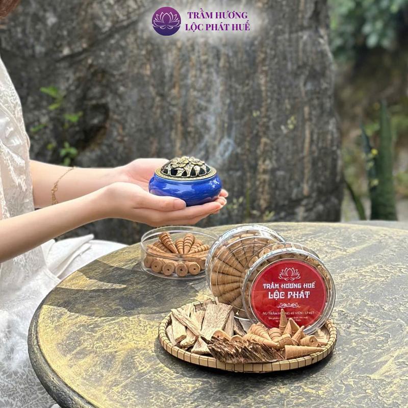 [TẶNG LÁ BỒ ĐỀ] Trầm nụ xông nhà Lộc Phát, nụ trầm đuổi muỗi, nhang xông phong thủy, thờ cúng hộp 45 viên 7