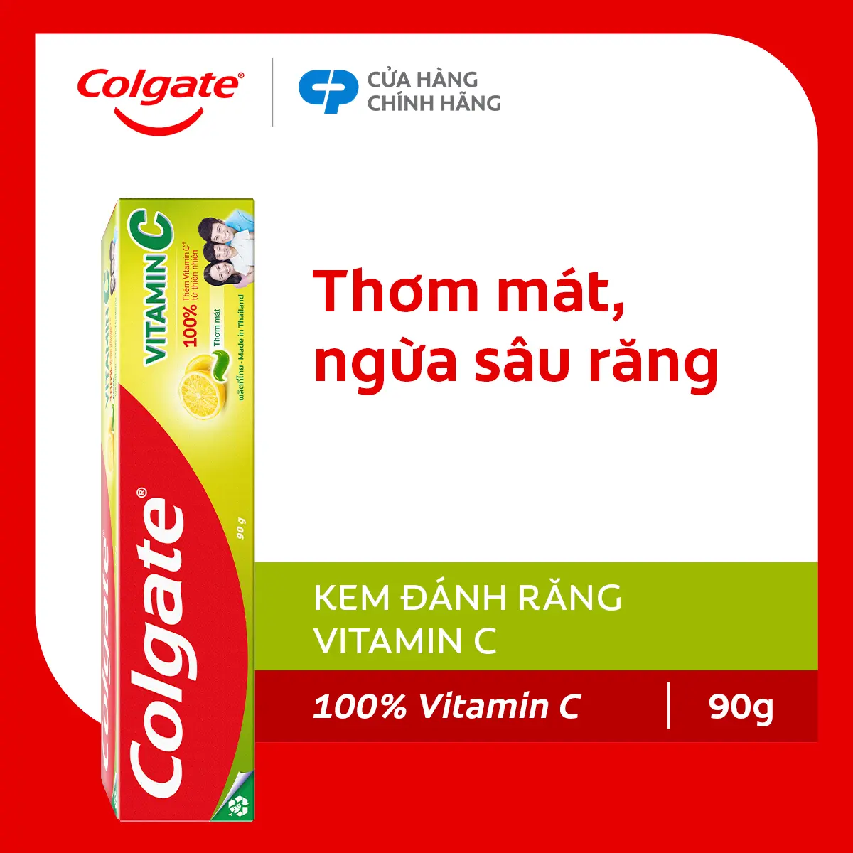[HB Gift] Kem đánh răng Colgate Vitamin C thơm mát 90g