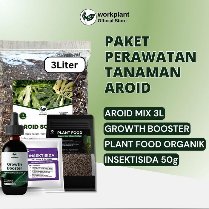 Gambar Workplant - Paket Perawatan Tanaman Aroid Growth Booster Pupuk Nutrisi Tanam Tanaman Hias Aroid Philoden Monstera Anthurium dll - Paket 1 dari workplant official Kota Surabaya 2 Tokopedia