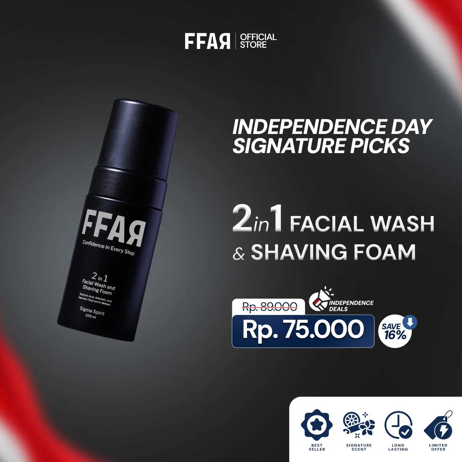 [AFFILIATE] FFAR Sigma Spirit 2in1 Face Wash & Shaving Foam | 100 ML