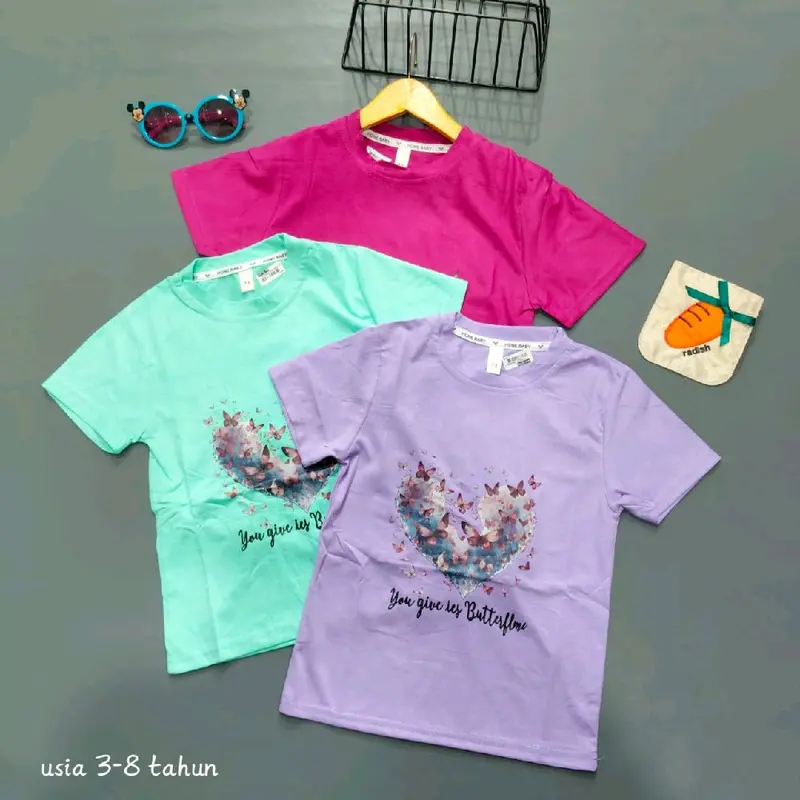 Kaos motif lucu anak cewek 0