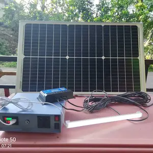 Paket Lengkap Solar Panel dan Power Station Low Frekwensi 500 watt Continue 250 watt 150 WH