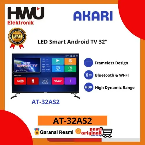AKARI AT32AS2 /  LED TV 32" ANDROID TV Bluetooth AT-32AS2