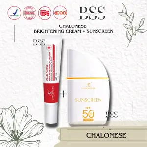 CHALONESE BRIGHTENING CREAM + CHALONESE SUNSCREEN SPF 50 MENGHILANGKAN FLEK HITAM