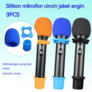 BUSA ​​MICROPHONE Cover Sarung Kepala MIc Penutup Busa Mikrofon Tebal Tahan Awet dan Mudah Digunakan