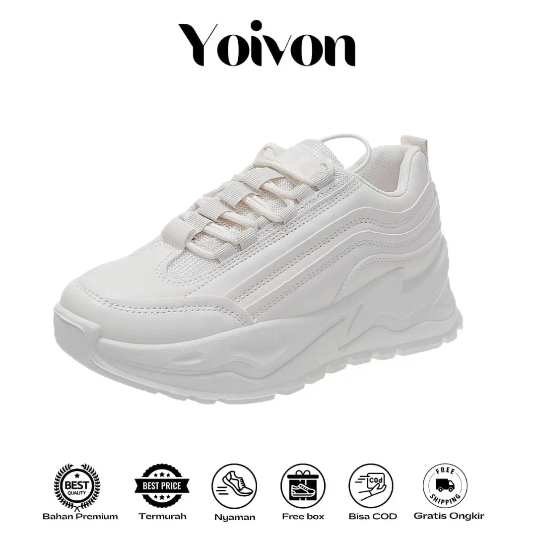 YOIVON - Free Box Ji Hyun Sepatu Sneakers Wanita Kualitas Premium