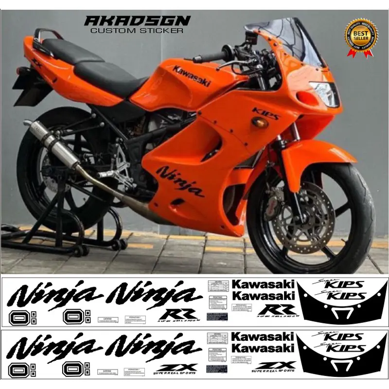 sticker striping Kawasaki Ninja RR OLD (RR/ZX) transparan bisa request Motorcycle
