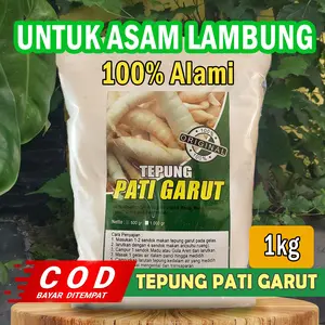 TEPUNG GARUT KWALITAS PREMIUM 1kg / TEPUNG GARUT UNTUK ASAM LAMBUNG / PATI GARUT Gluten