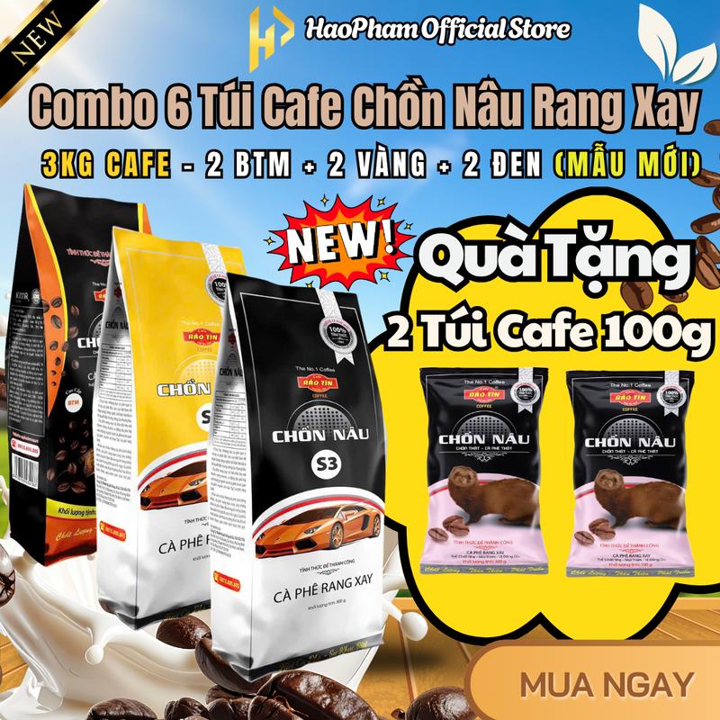 Mẫu Bao Bì Mới - Cà Phê Chồn Nâu Bảo Tín 500g, Hương vị Cafe Rang Xay Đậm Đà (2