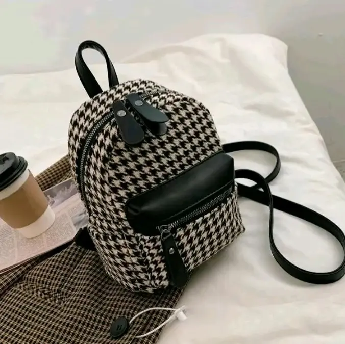 tas backpack wanita mini motif keren kekinia 0