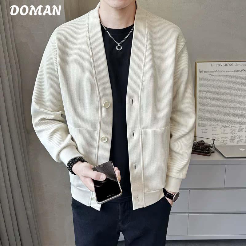 Áo Khoác Cardigan Nam Nữ Unisex BACSIC Chất Nỉ Tăm Dày Dặn Dễ Phối Đồ Mặc Thu Đông Local Brand DOMAN