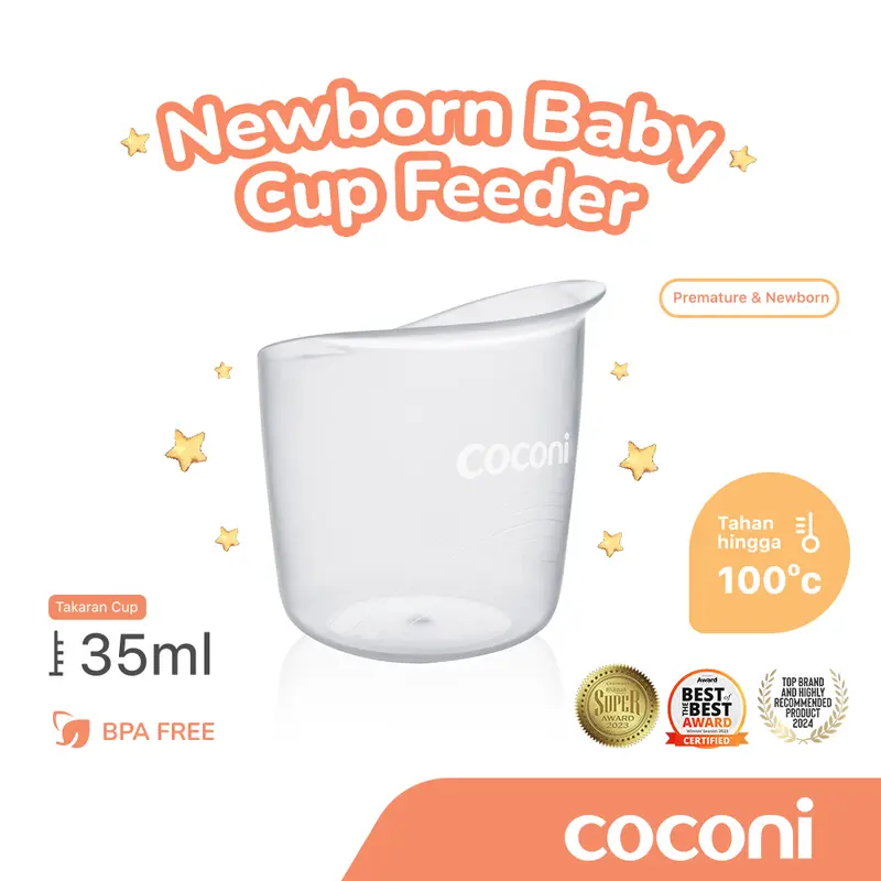 COCONI Newborn Baby Cup Feeder | Gelas Pemberi Asi Pada Bayi Baru Lahir | Gelas Kecil Anak Bayi 0