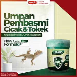 Lizago Umpan Racun Pembasmi Cicak Cecak dan Tokek Herbal Ampuh 20 gram