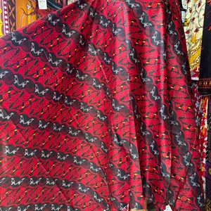 Kain Batik Nias Motif Si’oföna Merah Sogan Katun 2meter