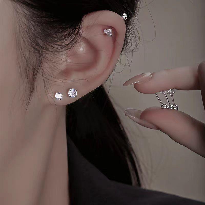 Single piece personalized, fashionable, and versatile threaded earrings for both men and women 4