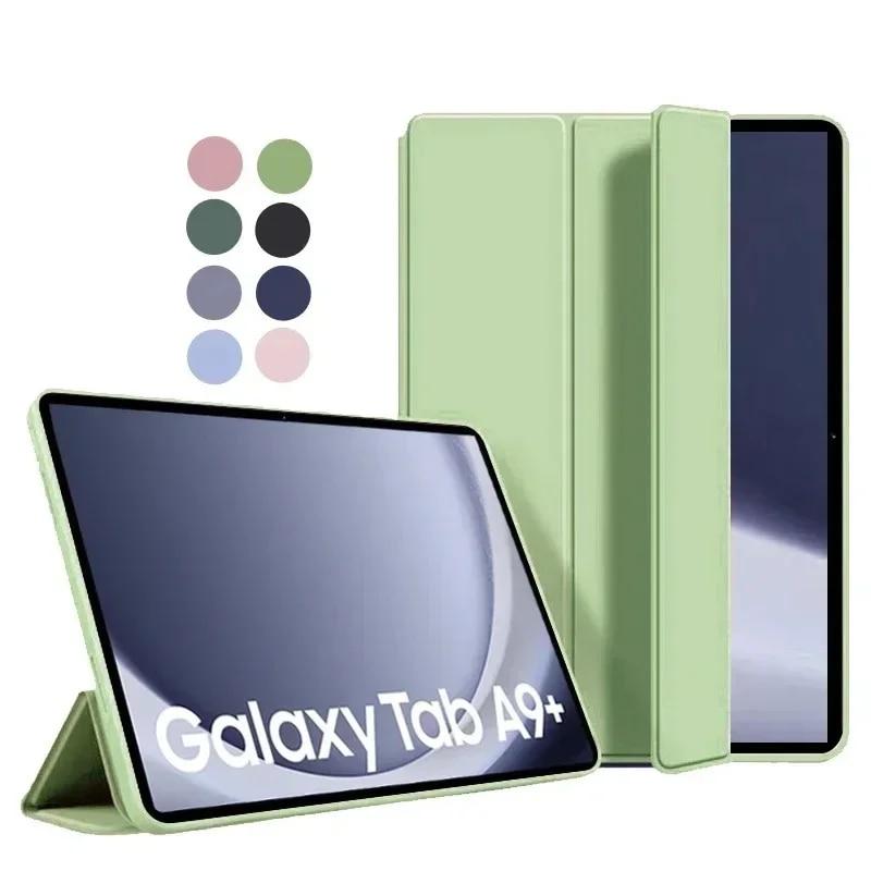 Ốp lưng máy tính bảng Samsung Galaxy Tab A9 Plus, đế lật 11 inch, ốp lưng từ tính TPU mềm cho Galaxy Tab 9 + SM-X210 X216
