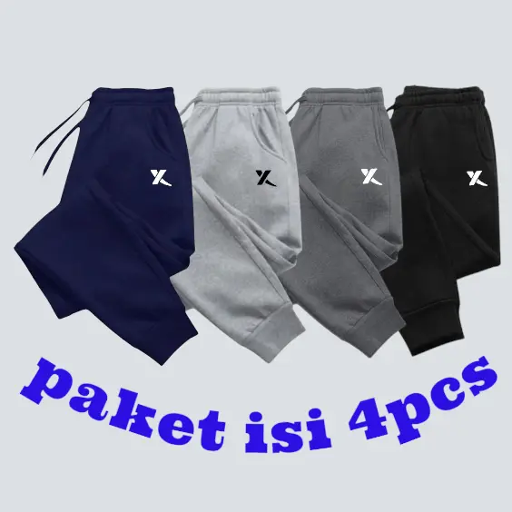 Paket Hemat 4 Pcs Celana Panjang Jogger Anak 5-15 Tahun - Fashion Pakaian 0