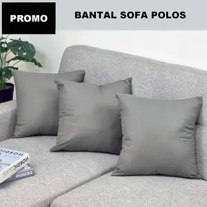(COD) Bantal Kursi Sofa Bed Minimalis Ruang Tamu Bahan Dakron Warna Polos Ukuran 40x40 Cm