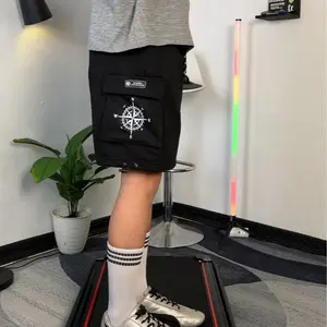 Cargo Pendek Bahan Fleece Brotshots Kantong Gamblok Banyak Motif Jomlo Casual Simple Terbaru Celana Cargo Terbaru Size M L XL XXL Abu Tua Surfing Shorts Pria Pria Wanita Distro