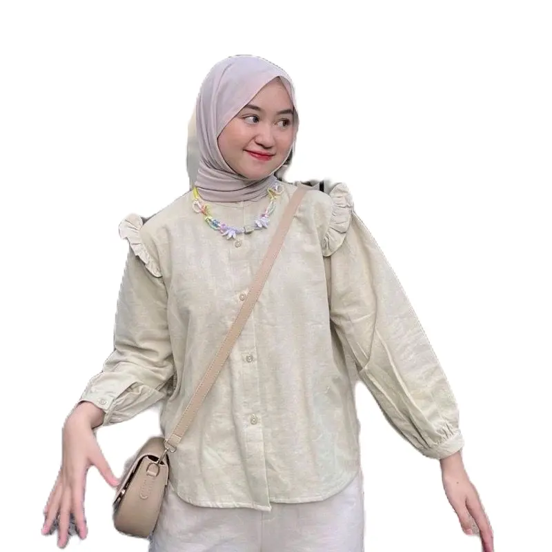 kemeja linen premium//kemeja cewek