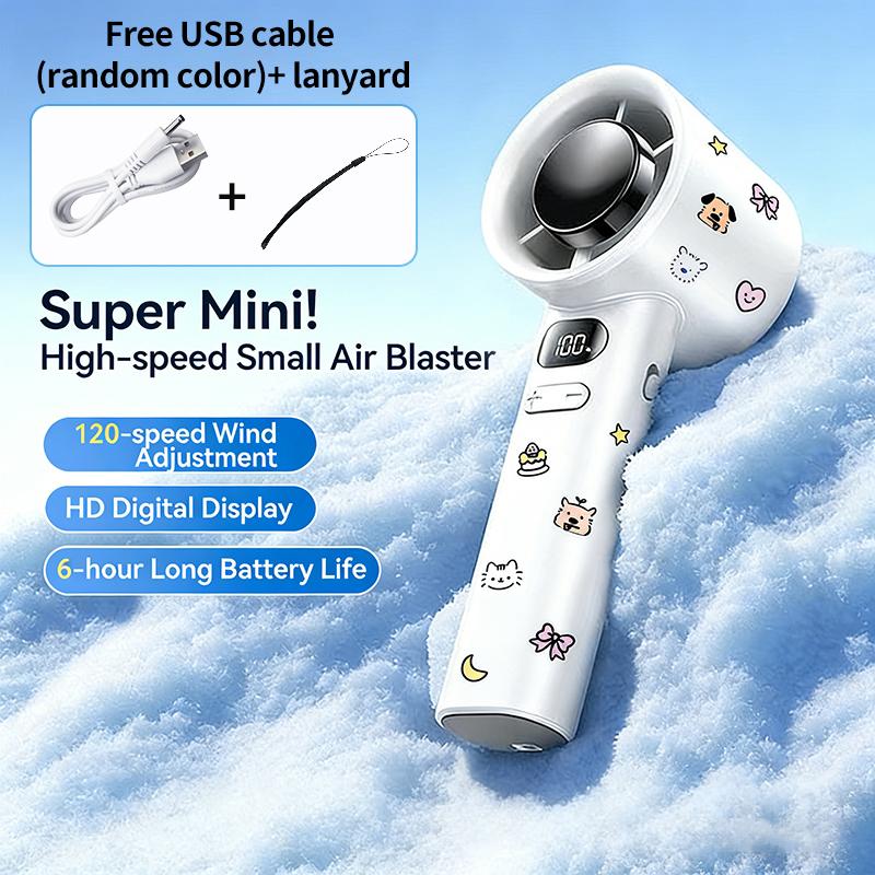 Quạt cầm tay 120 tốc độ Quạt mini Turbofan USB có thể điều chỉnh di động với…