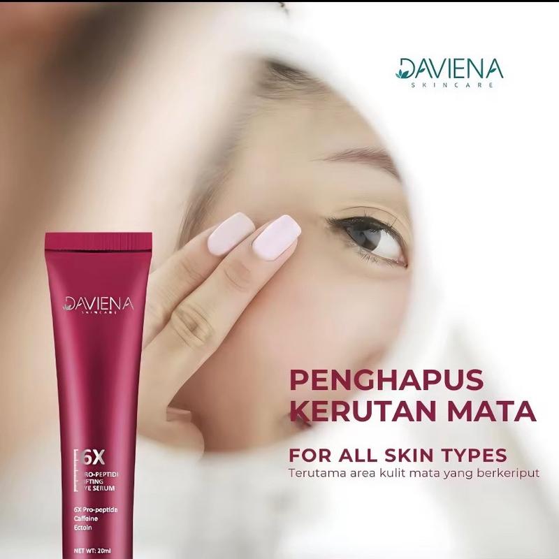 6X Pro-peptide Lifting Eye Serum 20ml | DAVIENA SKINCARE | Mengencangkan| Pemutihan | Kerutan Treatment Acid Wajah 5