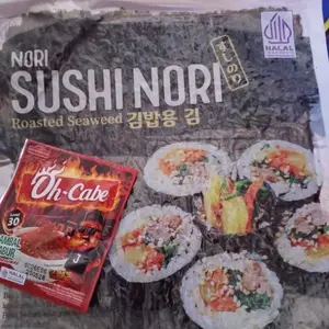 Sushi Nori Seaweed Rumput Laut Panggang HALAL 10/20/50 Sheets/lembar FREE GULUNGAN SUSHI