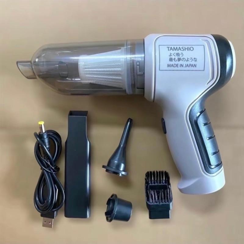 [ Bản Mới 2025 ] Máy Hút Bụi Mini Cầm Tay Không Dây Tích điện Nhật Bản TAMASHIO 8 Chi Tiết Hút Thổi, Máy Hút Bụi Ô Tô, Giường Nệm Làm Sạch .