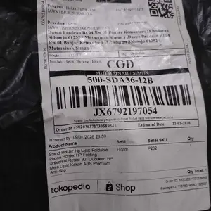 Stand Holder Hp Lipat Foldable Phone Holder HP Folding Universal Rotasi 90° Dudukan HP Meja Lipat Kokoh ABS Premium Anti-Slip