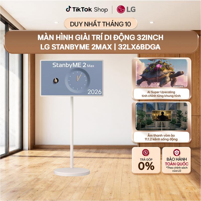 Màn hình di động LG StanbyME 2 Max LX6 2026 32 inch | 32LX6BDGA