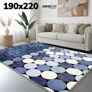 [RED] 190x220 Karpet Lantai Busa Malaysia Lembut, Halus, Anti Slip, Design Modern Minimalis Kembang