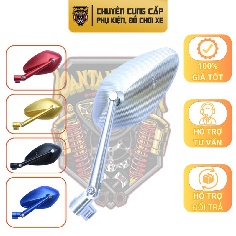 Gương Kính Chiếu Hậu Xe Máy Rizoma Sò Lớn Mặt Kính Chuẩn Full Phụ Kiện Đi Kèm