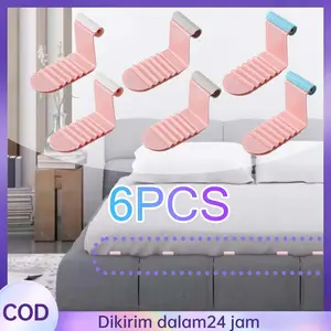 Klip Sprei Penjepit Sprei Anti Geser 6 pcs - Jepitan Kasur Bedsheet Pengencang yang Kuat Tahan Lama