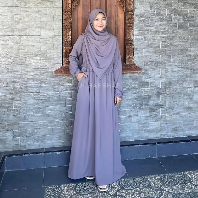 GAMIS ALISYA WOLFIS RAYON CRINKLE JILBABSHAFI 0