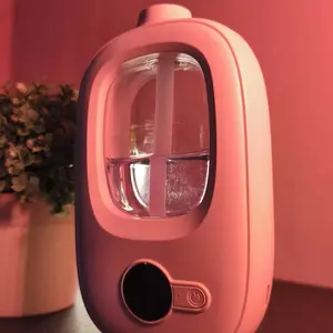4 Mode Sprai Diffuser Aromaterapi Otomatis Led Pewangi Ruangan Layar Digital Cerdas Diffuser Aromaterapi