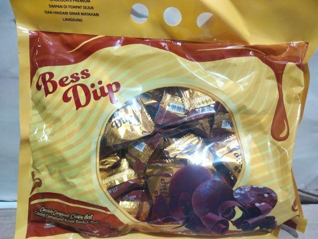 BESS DIPP CHOCO CHOKLAT CRISPY BALL BAG ISI 40PCS.7GRAM