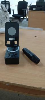 Product Review of Adjustable Mobile Phone Holder with Powerful Sound Bluetooth Speaker With microphone Small portable from N**e L**o R**s 0