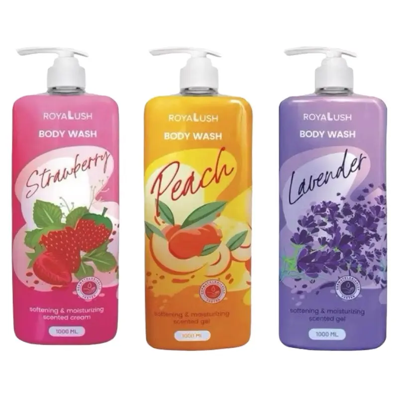 ORIGINAL Sabun Mandi Royalush Body Wash - 1000ml, Pencerah Kulit - Soap