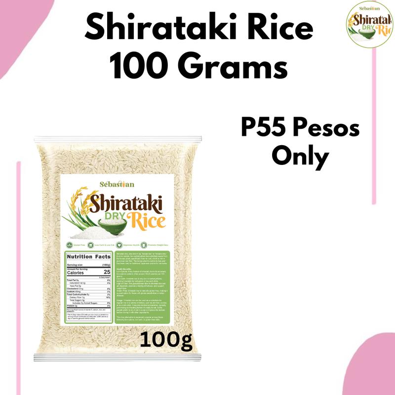 10ogm Rice Photo Example 100 Grams Shirataki Rice Dried Miracle Rice - TikTok Shop Philippines