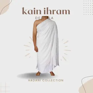 Kain Ihrom DEWASA/Kain Ihram Bahan katun Pria/kain ihram haji