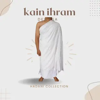 Kain Ihrom DEWASA/Kain Ihram Bahan katun Pria/kain ihram haji