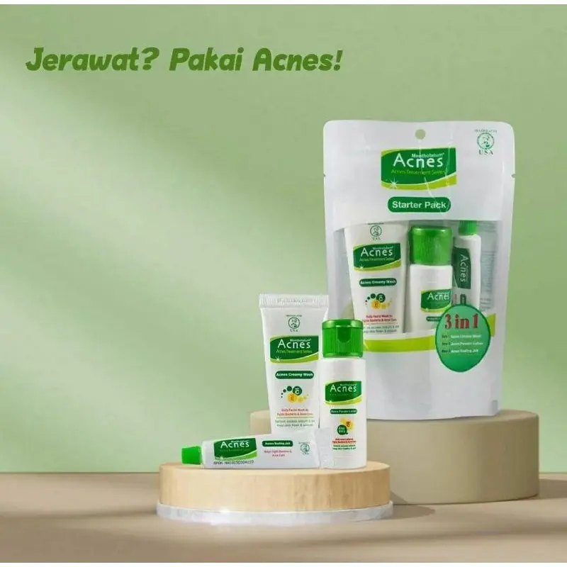 NEW Acnes Starter Pack Acnes Treatment Series 3 Items 2