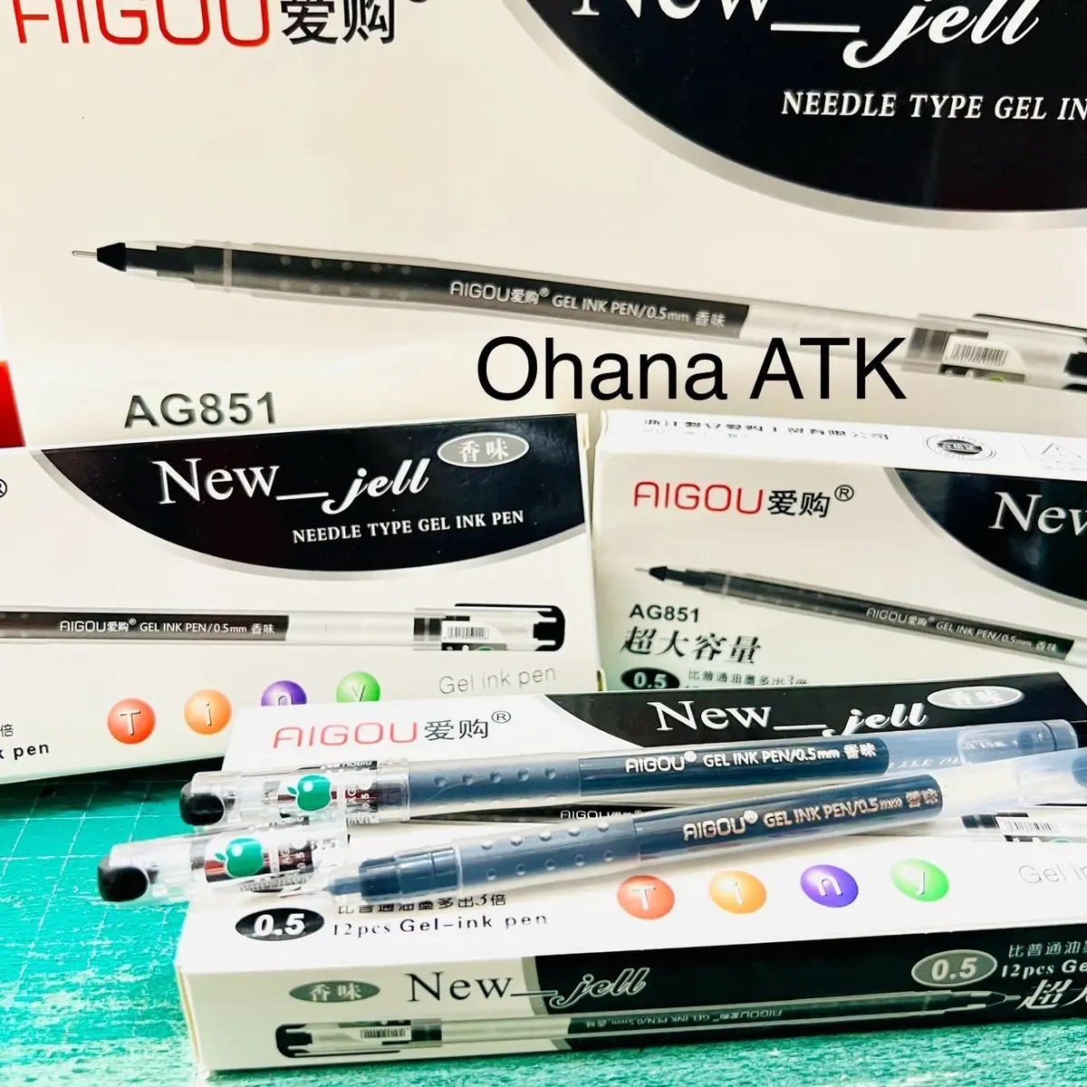 ￼[1 PACK] PROMO PULPEN GEL AIGOU ZUIXUA NEW JELL ISI 12pcs-PULPE