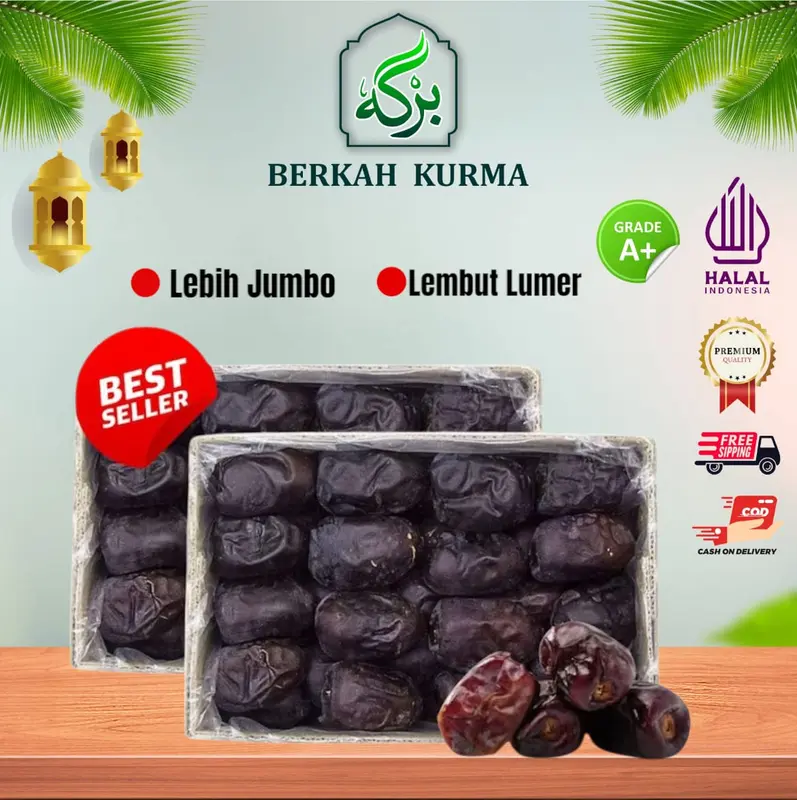 Kurma Bam Anggur Jumbo 500 gr Manis Lembut 0